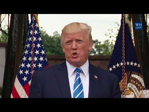 President Trump Delivers a Statement Following a National Security Briefing