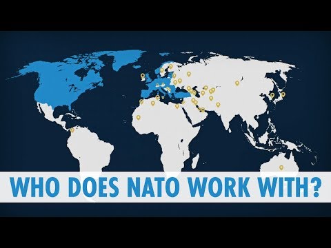 Who does NATO work with?