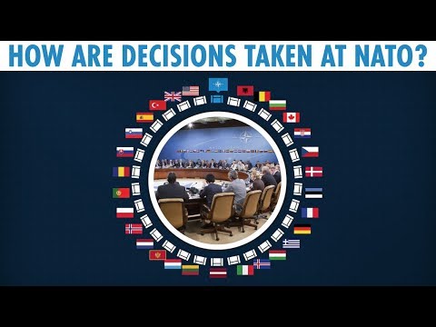 How are decisions taken at NATO?