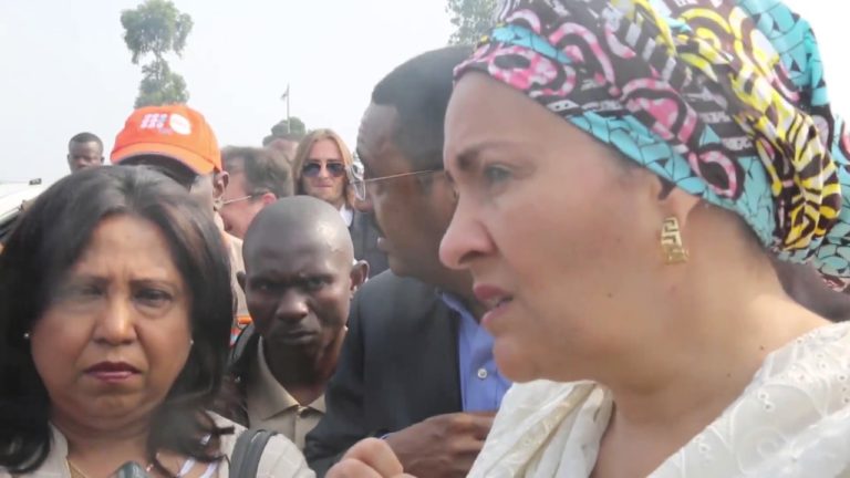 In DR Congo, UN deputy chief pledges commitment to helping displaced women and children