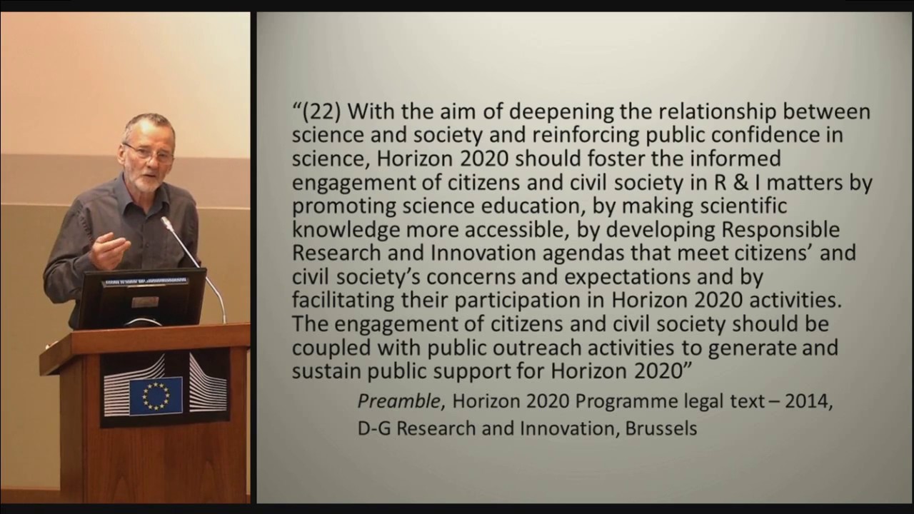 Brian Wynne – How can we connect RRI with honest regulation in Europe?