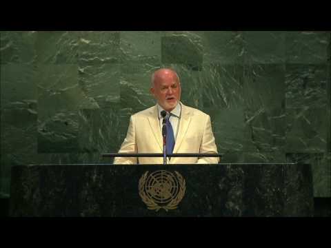 Peter Thomson at the Opening Ceremony of 2017 Summer Youth Assembly (9-12 August)