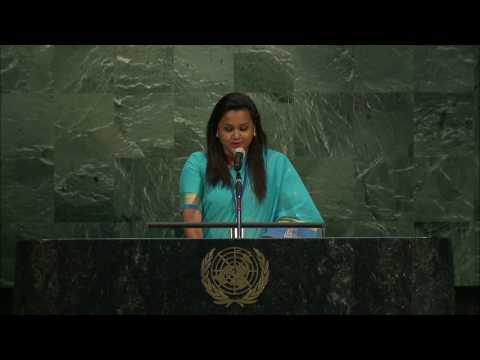 Youth Envoy at the Opening Ceremony of 2017 Summer Youth Assembly (9-12 August)