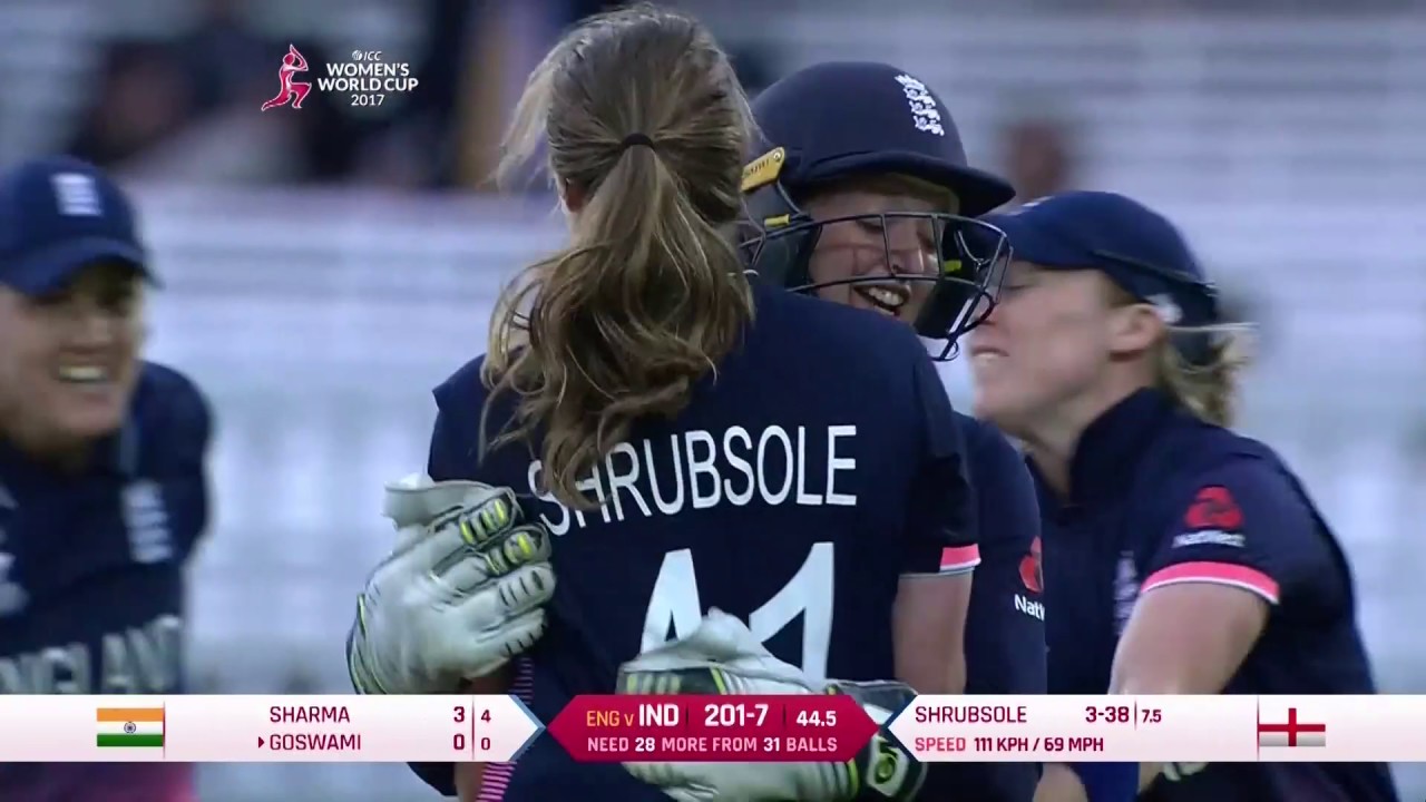 Anya Shrubsole’s bowling in WWC17 Final