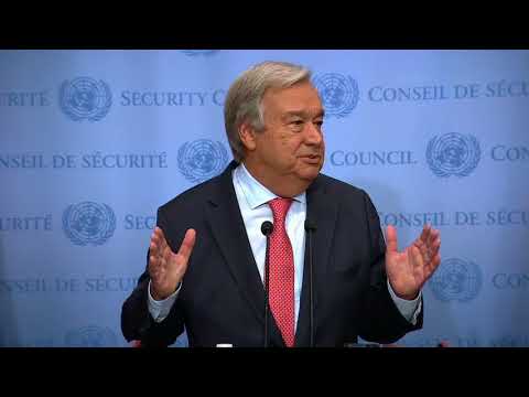 Secretary-General on D.P.R.Korea, Charlottesville and other topics – Press Stakeout (16 August 2017)