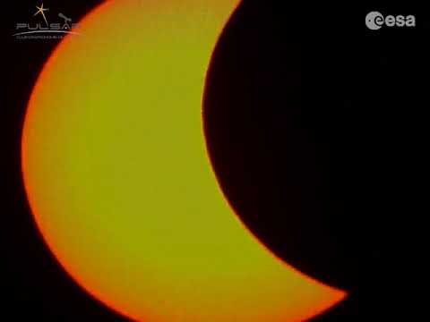 Partial eclipse from Kourou