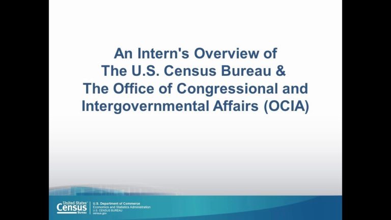 A Intern’s Overview of The U.S. Census Bureau and OCIA