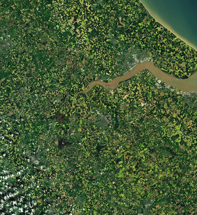 #Awesome view of East Yorkshire and North Lincolnshire in the UK, with the Rive…