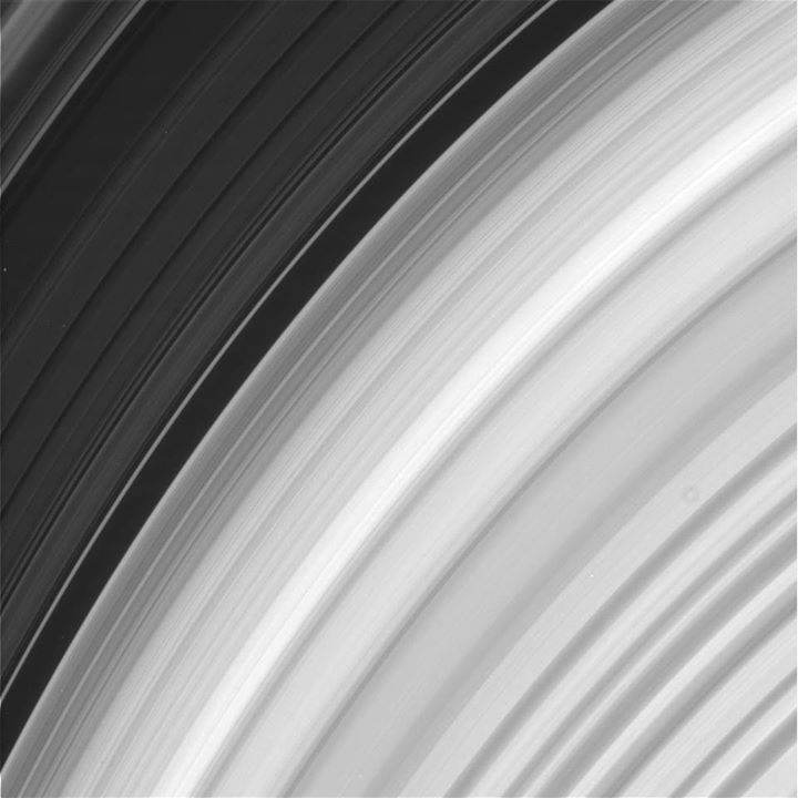 This raw unprocessed image of Saturn’s rings was taken on 30 July by the interna…