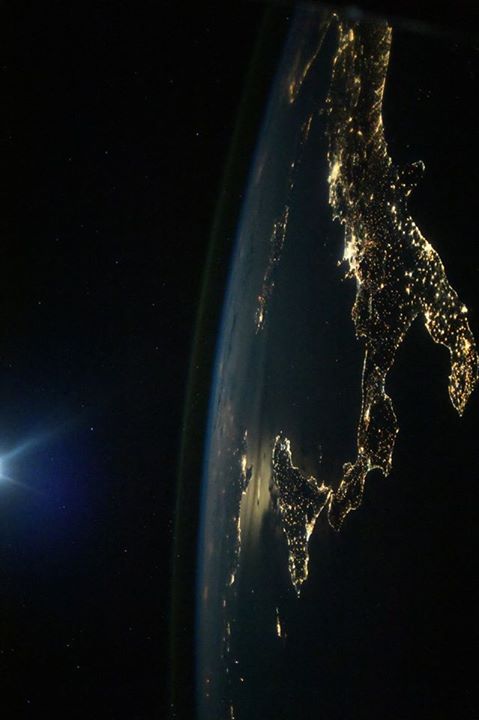 ESA astronaut Paolo Nespoli’s crew mate Космонавт Сергей Рязанский (Sergei Ryaza…