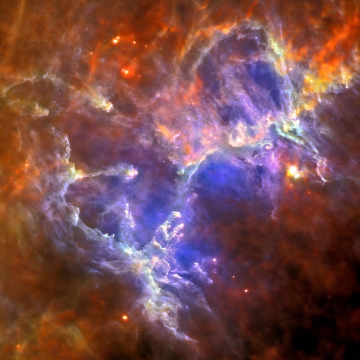 An image from ESA’s Herschel space observatory of the iconic Eagle Nebula. This …