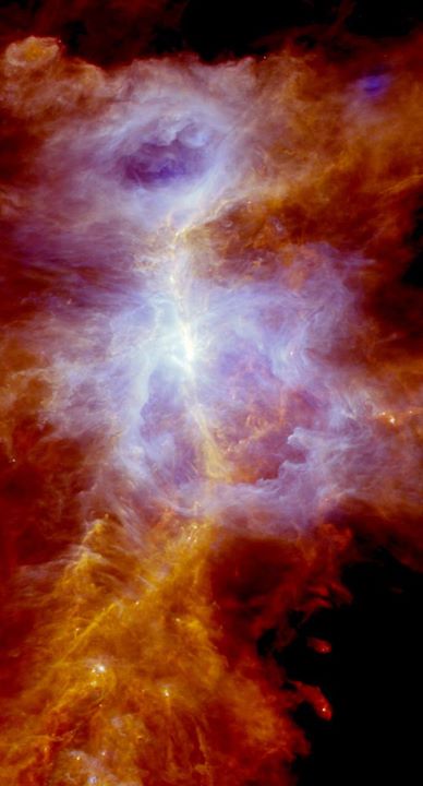 The Orion A star-formation cloud seen by ESA’s  #Herschel space observatory. The…
