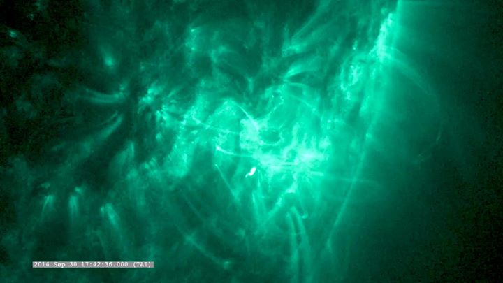 The Sun was caught on camera ripping apart a structure on it…