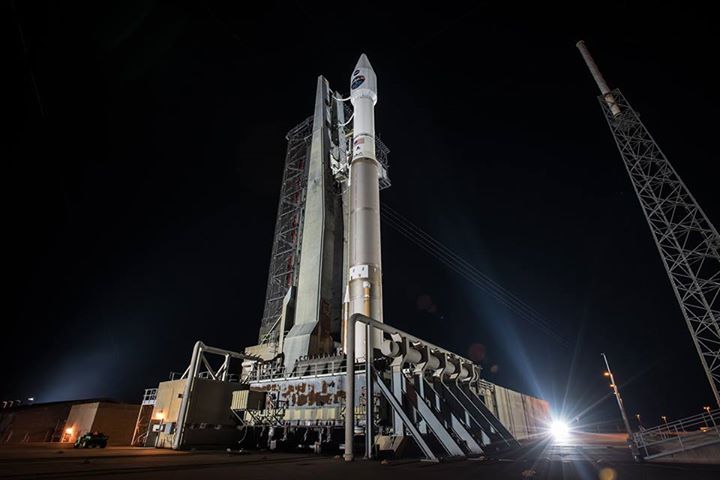 ‘Twas the night before launch…sitting atop a United Launch A…