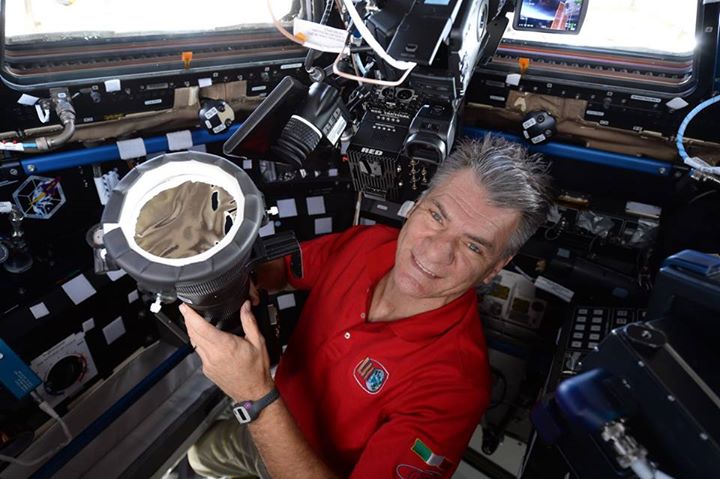 Someone has a good view! Thank you Paolo Nespoli. We look forward to the images….