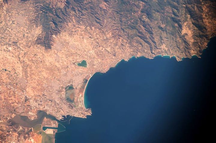 Another ️ from space…Hello Cagliari… do you see the heart? 
#VITamission ️