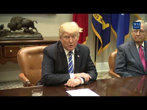 President Trump Meets with Key Members of Congress and His Administration Regarding Tax Reform