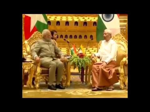 PM Modi meets Myanmar President U Htin Kyaw