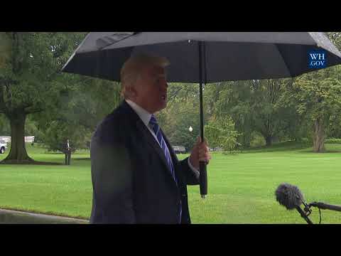 President Trump Gives a Statement Upon Departure