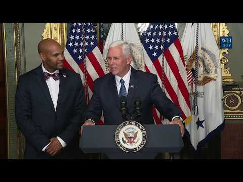 Vice President Pence Participates in a Swearing-in Ceremony for U.S. Surgeon General