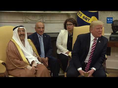 President Trump Meets with Amir al-Sabah