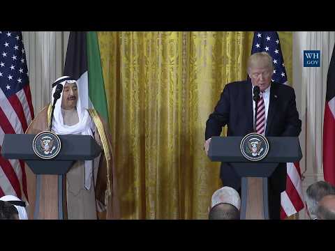 President Trump Holds a Joint Press Conference with Amir al-Sabah