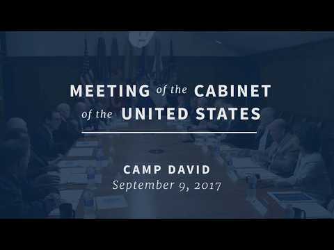 President Trump’s Remarks at Camp David Cabinet Meeting – Sept. 9, 2017