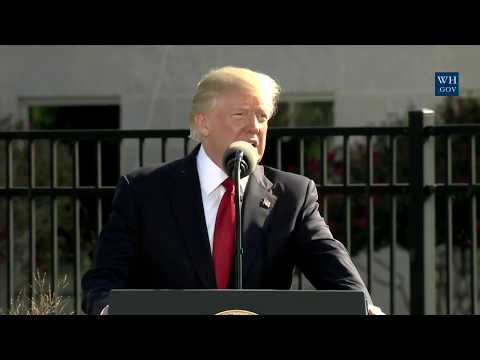 President Trump and The First Lady Participate in a 9/11 Observance at the Pentagon