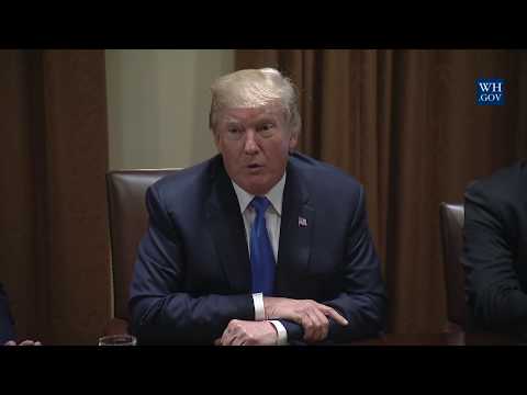 President Trump Participates in a Bipartisan Meeting