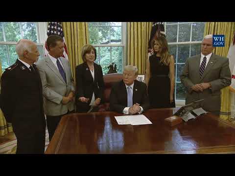 President Trump Receives an Update from Disaster Relief Organizations