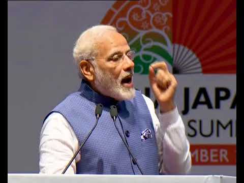 Indian PM Modi adress at India Japan Business Pleanary