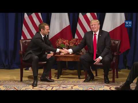 President Trump Participates in an Expanded Meeting with President Emmanuel Macron of France