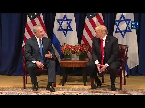 President Trump Participates in a Meeting with Prime Minister Benjamin Netanyahu of Israel