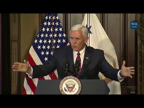 Vice President Pence and Veterans Affairs Secretary David Shulkin Host Honor Flight Veterans