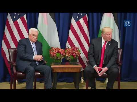 President Trump Participates in an Expanded Meeting with the President of the Palestinian Authority