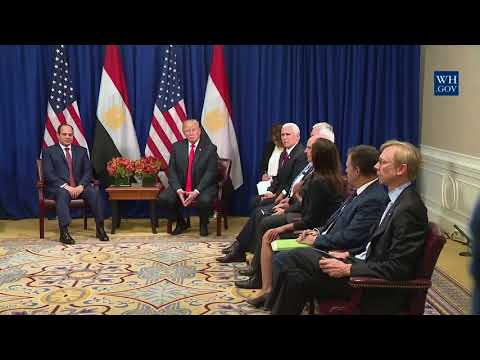 President Trump Participates in an Expanded Meeting with the President of Egypt