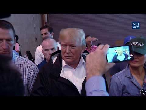President Trump and The First Lady Visit Individuals Impacted by Hurricane Harvey