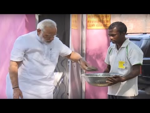 PM Modi attends Swachhata programme in Shahanshahpur Village
