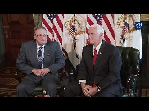 Vice President Pence Participates in a Meeting with Maine Governor Paul LePage