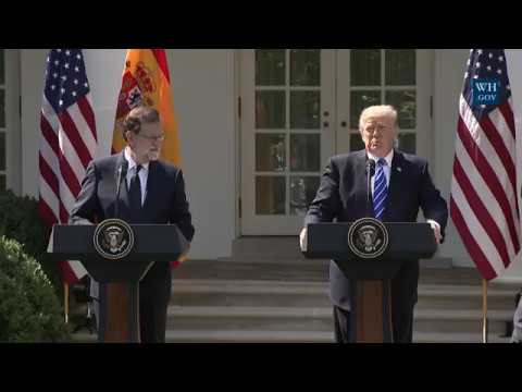 President Trump Holds a Joint Press Conference with President Rajoy