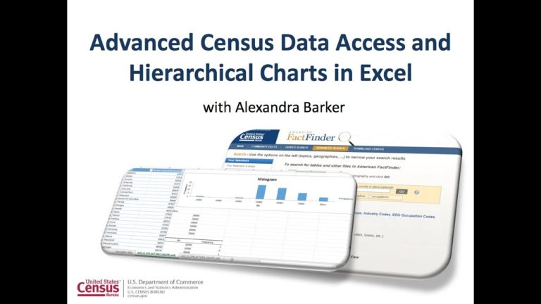 Advanced Census Data Access and Hierarchical Charts in Excel