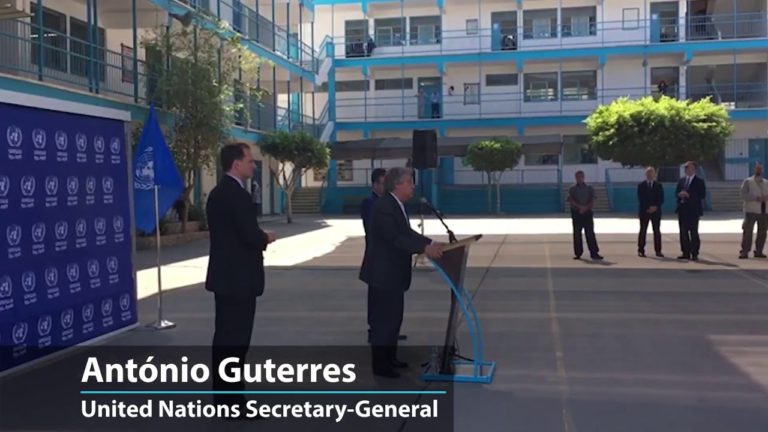 UNRWA contribution to the Palestinian people ‘will never be forgotten’ tells UN chief in Gaza