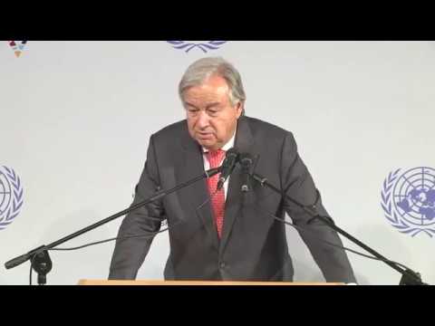 UN Chief on Anti-semitism at Yad Vashem Holocaust Memorial in Israel (28 August 2017)