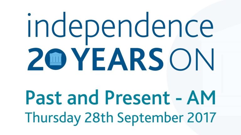 Past and Present, AM session – Independence Conference 28/09/2017