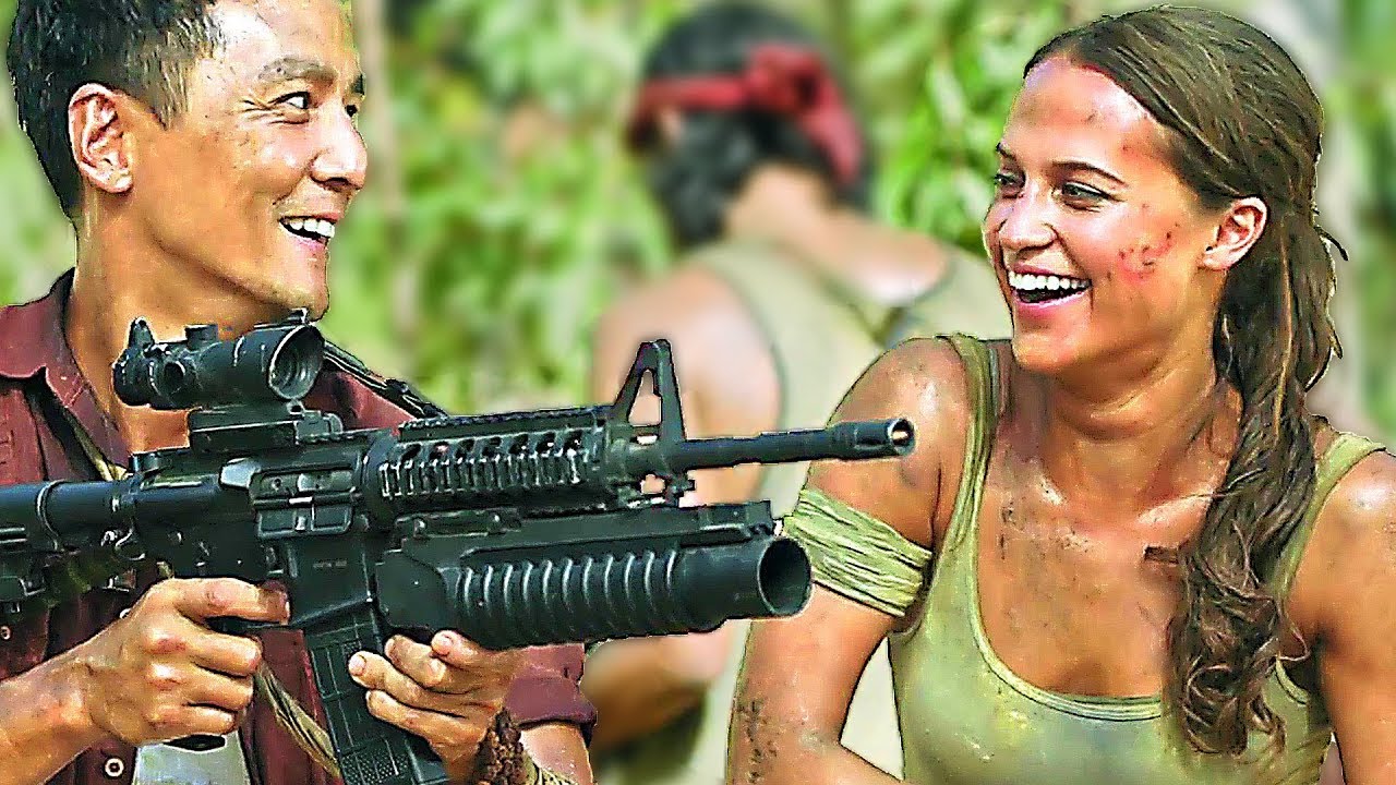 TOMB RAIDER Trailer + Bloopers ✩ Alicia Vikander, Lara Croft Movie HD