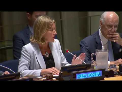 Mogherini announces “Brussels process” for Syria at UNGA