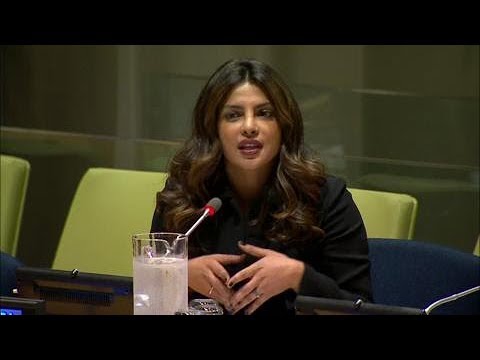 Priyanka Chopra (UNICEF Goodwill Ambassador) on eliminating violence against women & girls