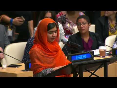 Malala Yousafzai (UN Messenger of Peace) on  “Financing the Future: Education 2030”