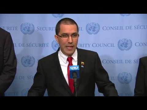 Mr. Jorge Arreaza, Minister of Foreign Affairs of Venezuela – Media Stakeout (25 September 2017)