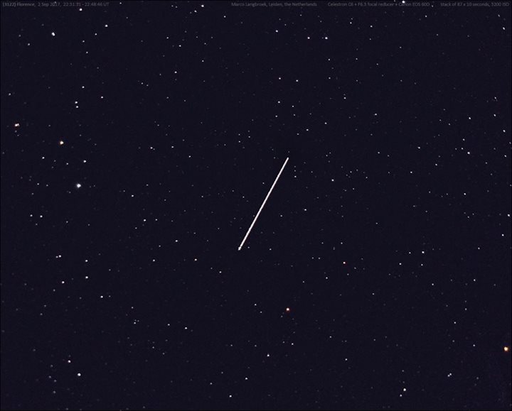 On 1 September 2017, at 14:05 CEST, the rocky near-Earth asteroid 3122 Florence …